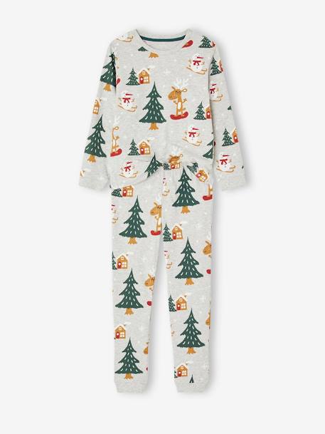 Coffret Noël pyjama + chaussettes garçon gris chiné 6 - vertbaudet enfant 