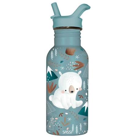 Garçon-Sassi Junior - Bouteille en inox Munchy l'ours 500 ml