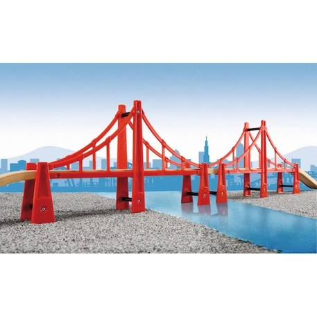 Pont Suspendu Double Brio 33683 pour Circuit de Train en Bois - 113cm - Mixte - A partir de 3 ans ROUGE 5 - vertbaudet enfant 