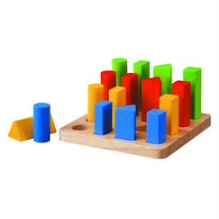 Jouet-Jeu éducatif en bois - Plan Toys - 5125 - Formes, couleurs et tailles - Bébé 18 mois et plus