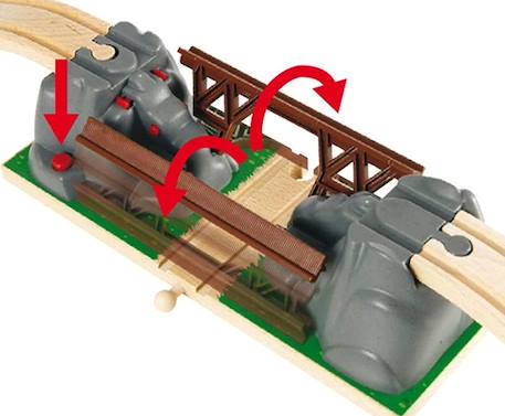 BRIO - Pont Catastrophe - Circuit de train en bois - Ravensburger - Mixte dès 3 ans BEIGE 4 - vertbaudet enfant 