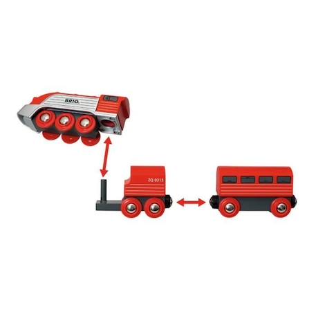 Brio World Train Aérodynamique - Accessoire Circuit de train en bois - Ravensburger - Mixte dès 3 ans - 33557 ORANGE 4 - vertbaudet enfant 