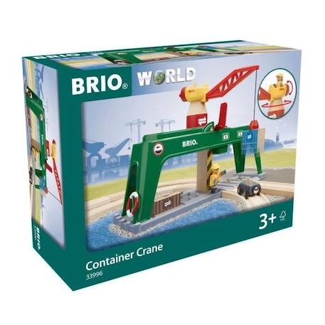 BRIO - Grue double voie de chargement - Accessoire pour circuit de train en bois - Mixte dès 3 ans BEIGE 1 - vertbaudet enfant 