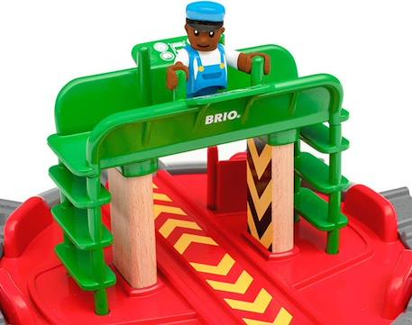 Brio World Plaque Tournante et Personnage - Accessoire pour circuit de train en bois - Ravensburger - Mixte dès 3 ans - 33476 VERT 3 - vertbaudet enfant 