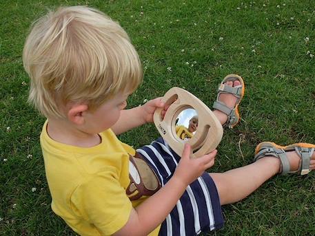 Miroir auto réfléchissant - TICKIT - Ovale - Bébé - Enfant - Jeu BEIGE 4 - vertbaudet enfant 