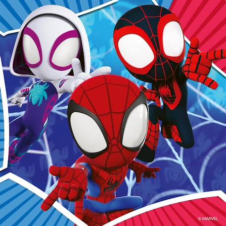 Ravensburger-SPIDERMAN-Puzzles 3x49 pièces - Spidey, le lanceur de toile-4005556057306-A partir de 5 ans BLEU 3 - vertbaudet enfant 