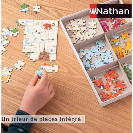 JURASSIC WORLD 3 - Puzzle 250 pièces - Le Tyrannosaurus rex - Nathan BLANC 4 - vertbaudet enfant 