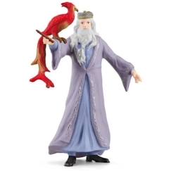 Jouet-Jeux d'imagination-Figurines, mini mondes, héros et animaux-Dumbledore et Fumseck, Figurine de l'univers Harry Potter®, pour enfants dès 6 ans, 11 x 4 x 12 cm - schleich 42637 WIZARDING