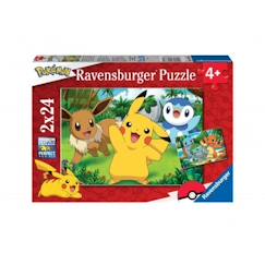 Jouet-Puzzle 2x24p Pikachu et ses amis - Ravensburger - Dessins animés et BD - Mixte