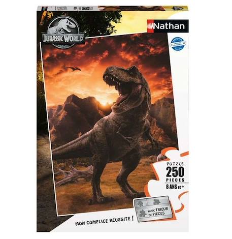 JURASSIC WORLD 3 - Puzzle 250 pièces - Le Tyrannosaurus rex - Nathan BLANC 2 - vertbaudet enfant 