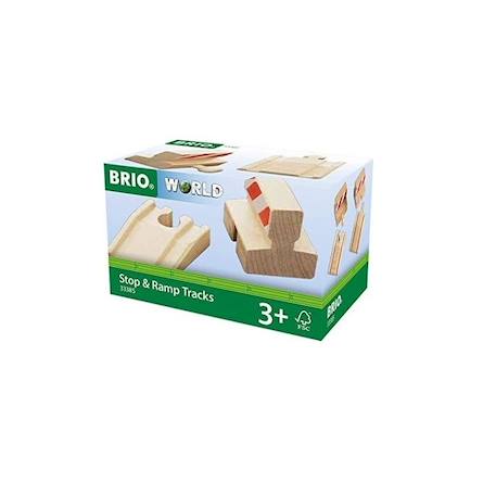 BRIO - Lot de 2 Rampes et 2 Butoirs - Mixte - à partir de 3 ans BEIGE 3 - vertbaudet enfant 