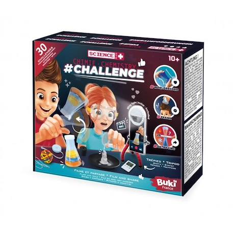 Coffret chimie challenge Buki - Rouge - Enfant - 10 ans et plus - Mixte ROUGE 2 - vertbaudet enfant 