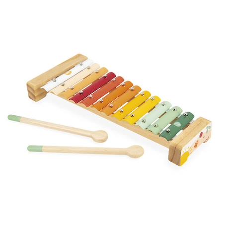 Xylophone en métal Sunshine - Janod - 12 tonalités - Jouet d'imitation - Dès 18 mois JAUNE 3 - vertbaudet enfant 