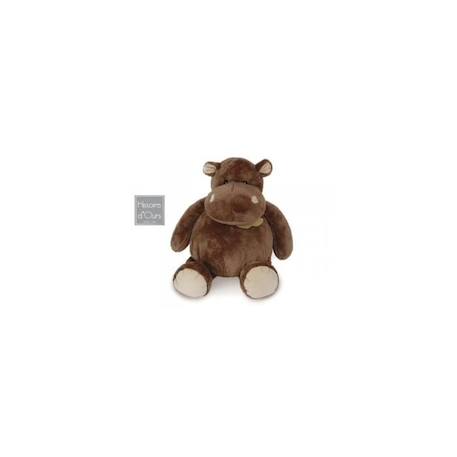 HISTOIRE D’OURS Hippo Assis Moyen Modèle 23 cm GRIS 1 - vertbaudet enfant 