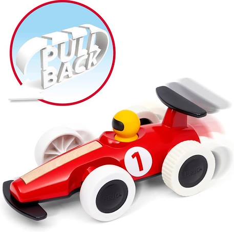 Grande voiture de course à rétrofriction - Jouet d'éveil premier age -7312350303087 - Brio World ROUGE 4 - vertbaudet enfant 