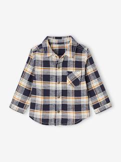 Chemise flanelle bébé à carreaux  - vertbaudet enfant