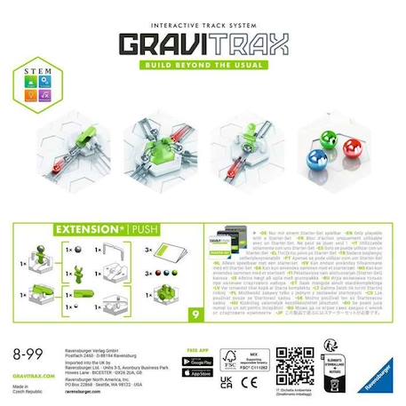 Jeu de construction magnétique Ravensburger Gravitrax Extension Push BLANC 3 - vertbaudet enfant 