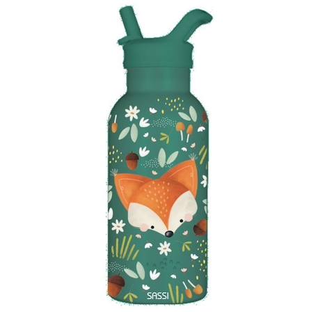 Fille-Sassi Junior - Bouteille isotherme Crunchy le renard 350 ml