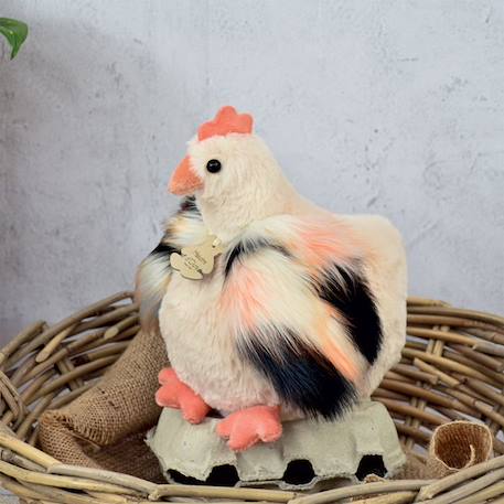 Peluche poule beige 20CM - HISTOIRE D'OURS - Jouet bébé - Intérieur - Naissance BEIGE 3 - vertbaudet enfant 