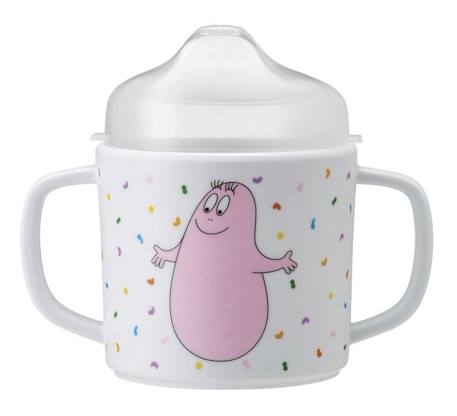 Tasse deux anses Barbapapa - Petit Jour - 160 ml - Tasse antidérapante en plastique BLANC 2 - vertbaudet enfant 