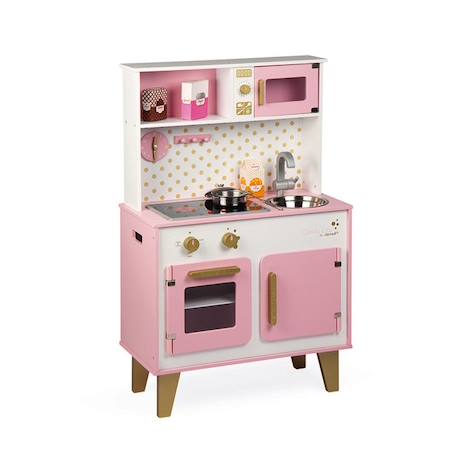 Cuisine en bois pour enfant - JANOD - Grande Cuisine Candy Chic - Rose - Dès 3 ans ROSE 2 - vertbaudet enfant 