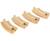 Petits Rails Courbes - BRIO - Lot de 4 éléments en bois de hêtre - Mixte - Intérieur BEIGE 4 - vertbaudet enfant 