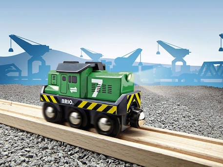 Locomotive de Frêt à Pile - BRIO - Mixte - Vert - A partir de 3 ans VERT 4 - vertbaudet enfant 