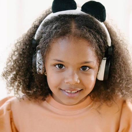 Casque audio enfant Kidyears - Panda - Kidywolf - Limitation sonore à 85dB BLANC 4 - vertbaudet enfant 