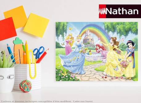 Puzzle Disney Princesses - Nathan - Le jardin des princesses - 100 pièces - Trieur - Dès 6 ans MULTICOLORE 4 - vertbaudet enfant 