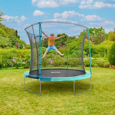 Trampoline Tp Toys Rond D305 Cm Avec Ouverture Igloo - Noir - Pour Enfant - Porte Igloo Brevetée NOIR 1 - vertbaudet enfant 