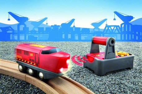 Train Express Radiocommandé - BRIO - Marche avant/arrière, stop, klaxon et phares - Garçon - 3 ans et plus ROUGE 4 - vertbaudet enfant 