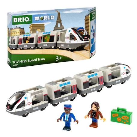 Train TGV INOUI SNCF - BRIO - Circuit en bois - dès 3 ans - 36087 BLANC 3 - vertbaudet enfant 