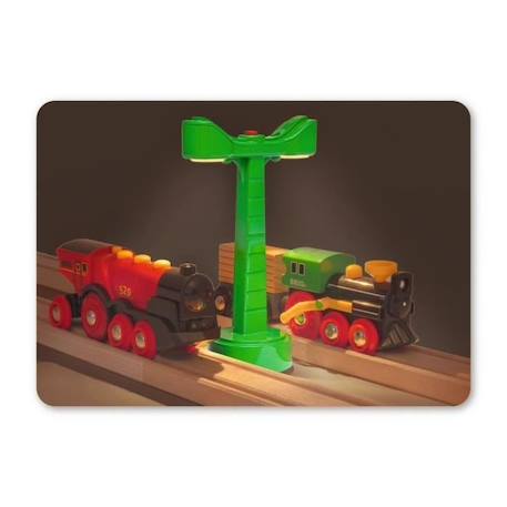 BRIO World Eclairage Ferroviaire - Accessoire pour circuit de train en bois - Ravensburger - Mixte dès 3 ans BLEU 5 - vertbaudet enfant 