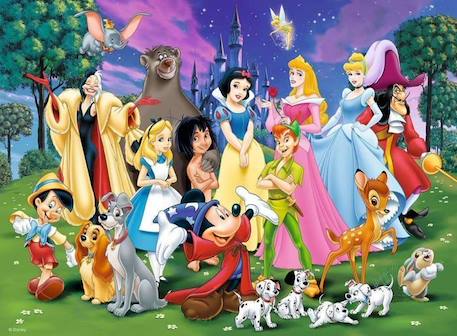 Puzzle 200 pièces XXL Ravensburger - Mes personnages Disney - Puzzle enfant 8 ans - Dessins animés et BD VIOLET 3 - vertbaudet enfant 