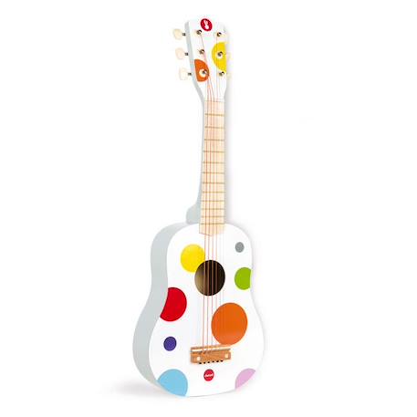 JANOD - Guitare Confetti (bois) - Dès 3 Ans BLANC 2 - vertbaudet enfant 