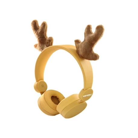 Casque audio enfant Kidyears - Cerf - Kidywolf BLANC 1 - vertbaudet enfant 