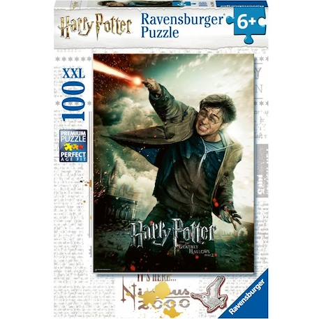 Puzzle Harry Potter 100 pièces XXL - Le monde fantastique d’Harry Potter - Ravensburger BLANC 2 - vertbaudet enfant 