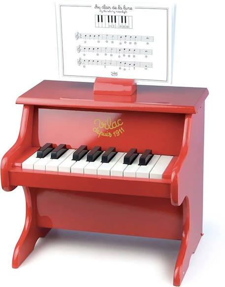 VILAC - Piano rouge 18 touches avec partitions ROUGE 2 - vertbaudet enfant 