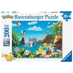 Jouet-Puzzle 200 pièces XXL - Ravensburger - Attrapez-les tous ! - Pokémon - Dessins animés et BD - Garantie 2 ans