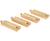 Rails Courts Droits - BRIO - Lot de 4 rails en bois de hêtre - Mixte - 3 ans et plus BEIGE 4 - vertbaudet enfant 