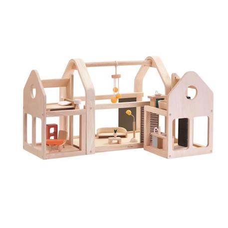 Maison 3 blocs modulables - PLAN TOYS - Enfant - Beige - A partir de 4 ans BEIGE 1 - vertbaudet enfant 