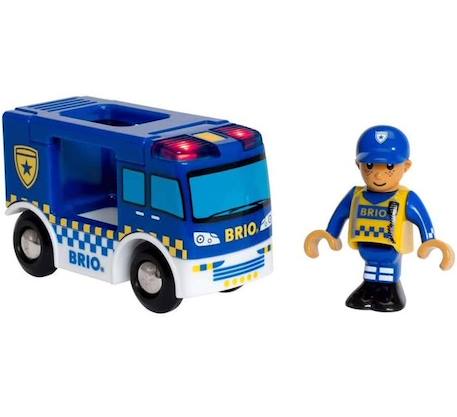 Brio World Camion de Police Son et Lumière - Accessoire son & lumière Circuit de train en bois - Ravensburger - Dès 3 ans - 33825 VERT 2 - vertbaudet enfant 