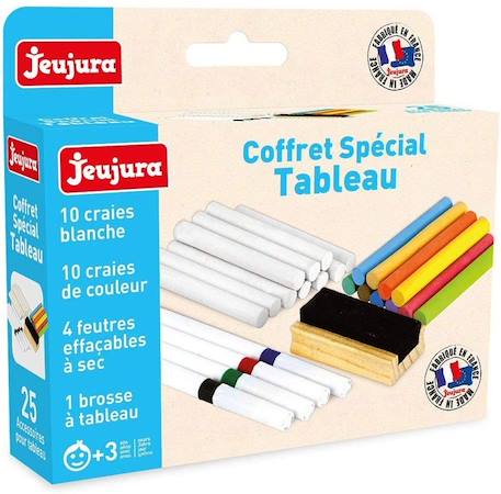 Lot Feutres et craies Coffret Spécial Tableau BLANC 2 - vertbaudet enfant 