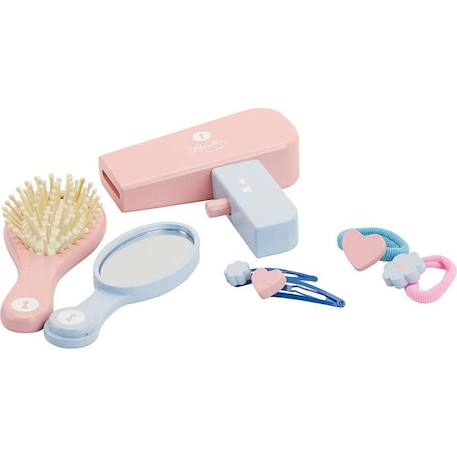 Set de coiffure pour poupée - PETITCOLLIN - Accessoires en bois - Rose - A partir de 3 ans ROSE 2 - vertbaudet enfant 