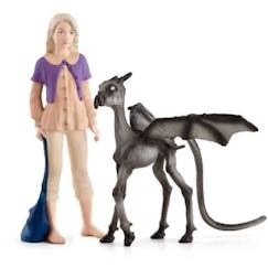 Jouet-Jeux d'imagination-Figurines, mini mondes, héros et animaux-Luna et Bébé Sombral, Figurine de l'univers Harry Potter®, pour enfants dès 6 ans, 12 x 2 x 10 cm - schleich 42636 WIZARDING WORLD