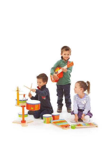 Instrument de musique - SEVI - 81855 - Xylophone - Touches en bois - Sons doux et délicats ROUGE 3 - vertbaudet enfant 