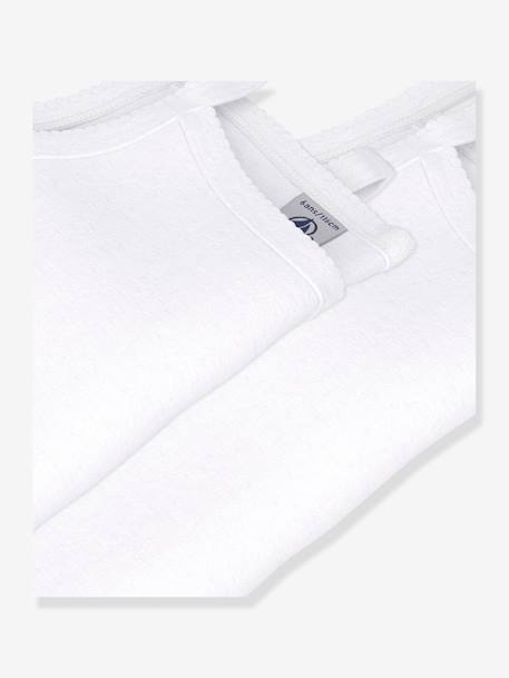 Lot de 2 chemises à bretelles blanches Petit Bateau blanc 3 - vertbaudet enfant 