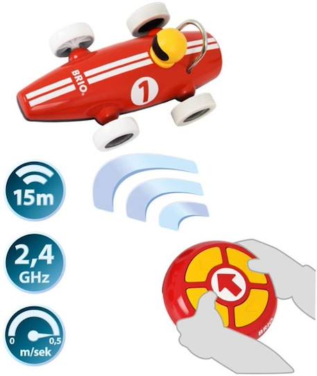 Brio - Voiture de course radiocommandee - Commande à distance - Jouet d'éveil Premier âge - Ravensburger - Dès 2 ans - 30388 ROUGE 3 - vertbaudet enfant 