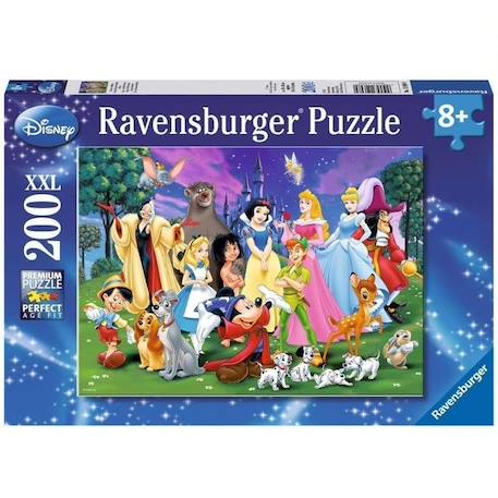 Puzzle 200 pièces XXL Ravensburger - Mes personnages Disney - Puzzle enfant 8 ans - Dessins animés et BD VIOLET 2 - vertbaudet enfant 