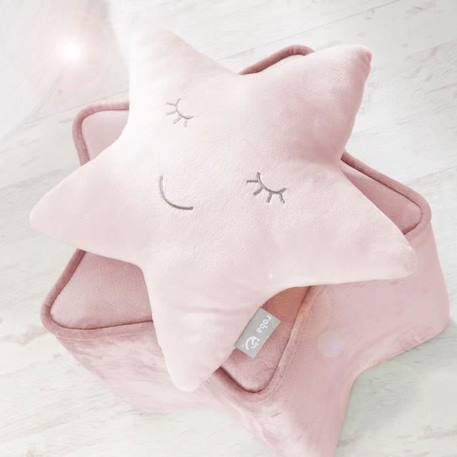 Coussin Étoilé en Peluche pour Enfant ROBA Style - Rose-mauve - Bébé - 19x32x9cm ROSE 2 - vertbaudet enfant 